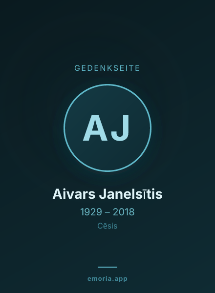 Gedenkportrait von Aivars Janelsītis