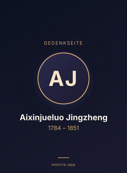 Gedenkportrait von Aixinjueluo Jingzheng