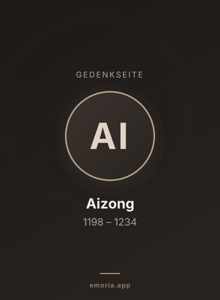 Gedenkportrait von Aizong