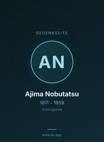 Gedenkportrait von Ajima Nobutatsu