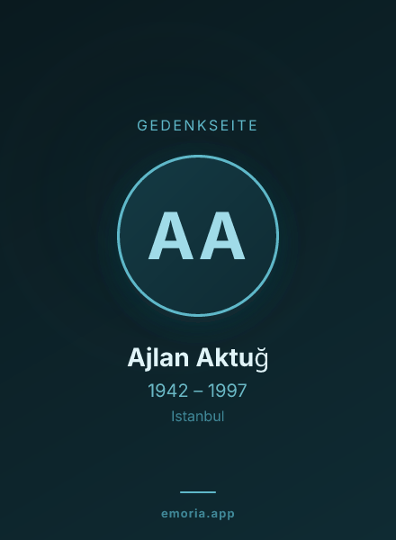 Gedenkportrait von Ajlan Aktuğ