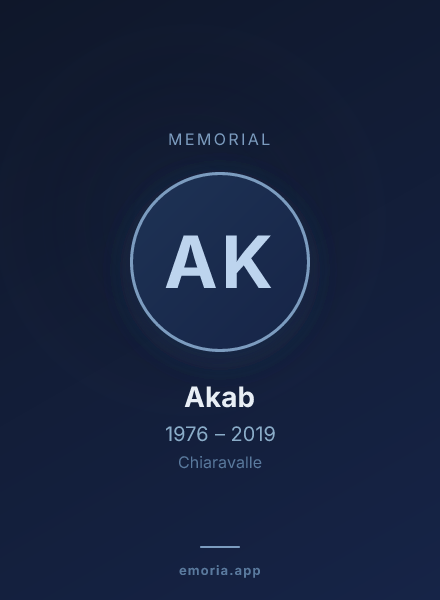 Memorial portrait of Akab