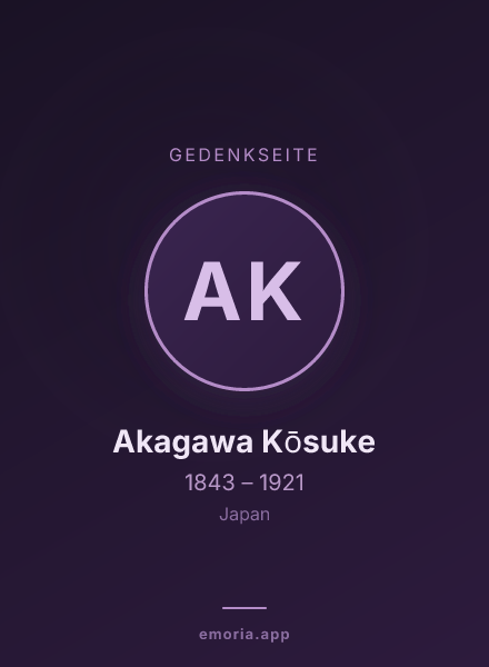 Gedenkportrait von Akagawa Kōsuke
