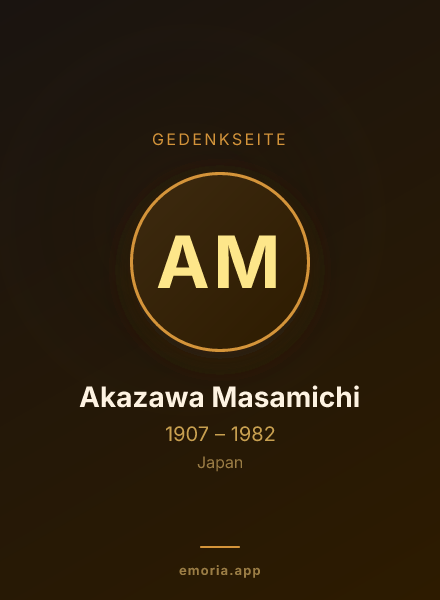 Gedenkportrait von Akazawa Masamichi