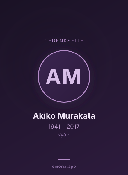 Gedenkportrait von Akiko Murakata
