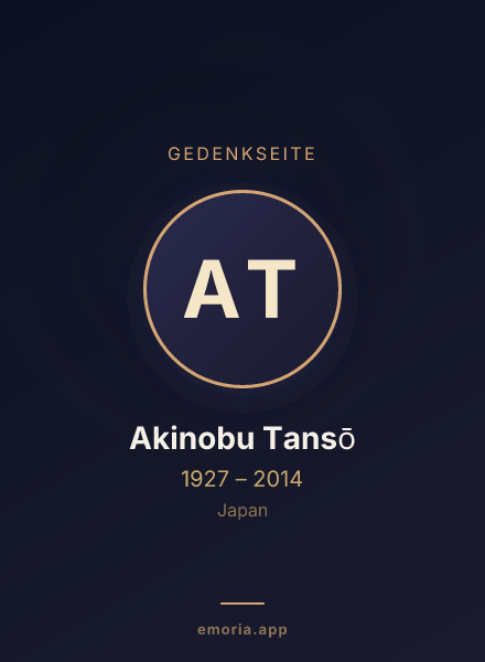 Gedenkportrait von Akinobu Tansō