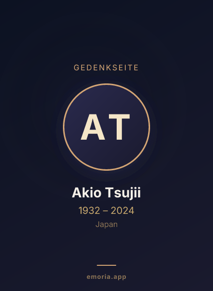 Gedenkportrait von Akio Tsujii