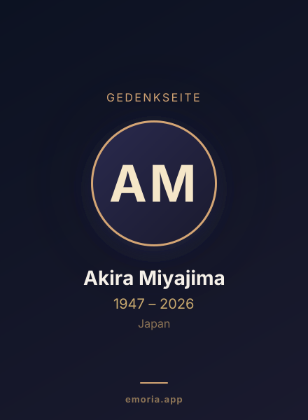 Gedenkportrait von Akira Miyajima