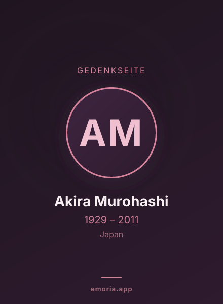 Gedenkportrait von Akira Murohashi