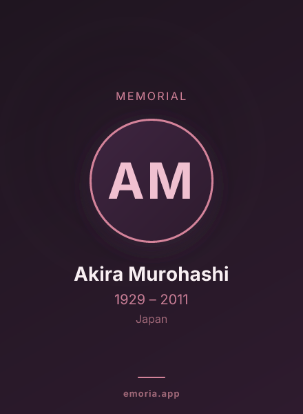 Memorial portrait of Akira Murohashi
