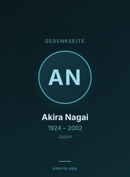 Gedenkportrait von Akira Nagai