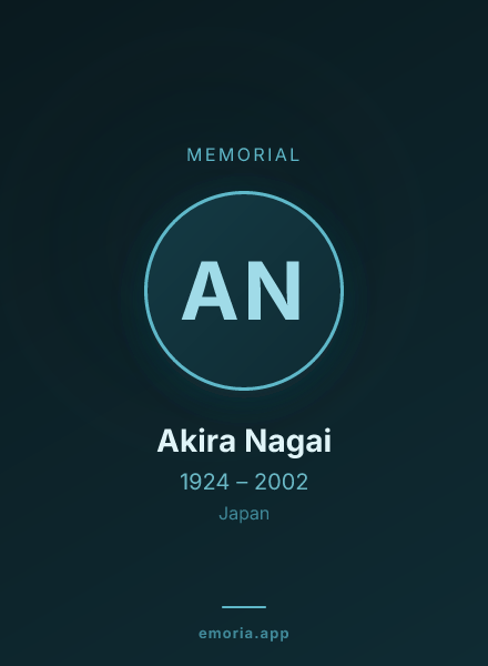 Memorial portrait of Akira Nagai