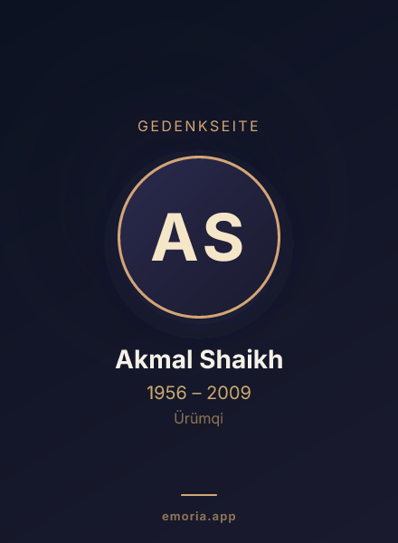 Gedenkportrait von Akmal Shaikh