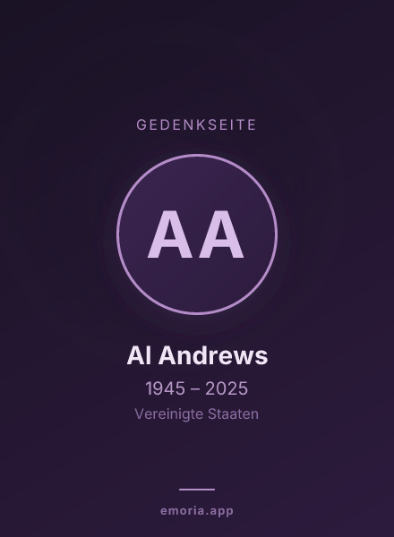 Gedenkportrait von Al Andrews