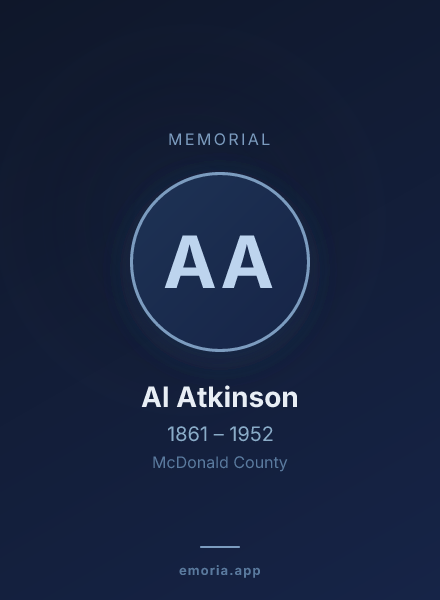 Memorial portrait of Al Atkinson