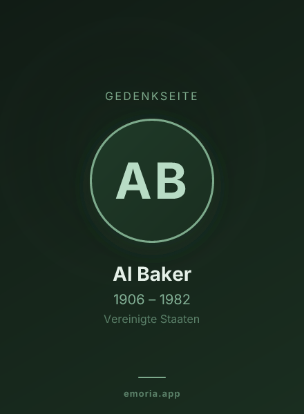 Gedenkportrait von Al Baker