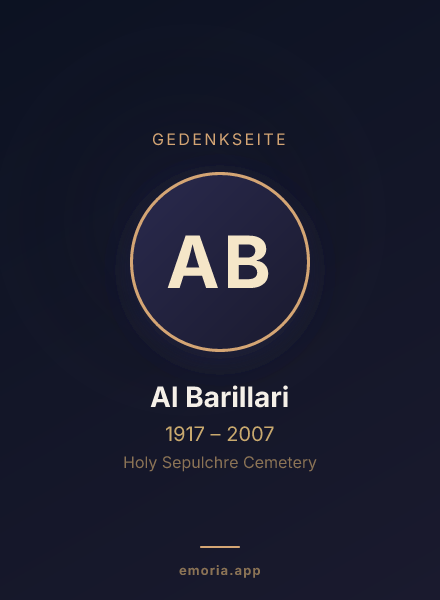 Gedenkportrait von Al Barillari