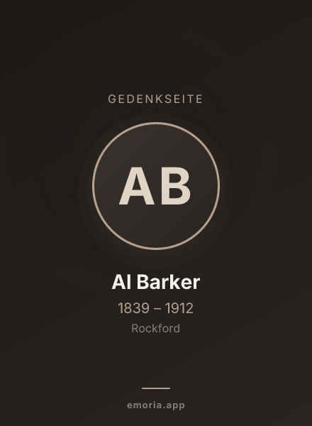 Gedenkportrait von Al Barker