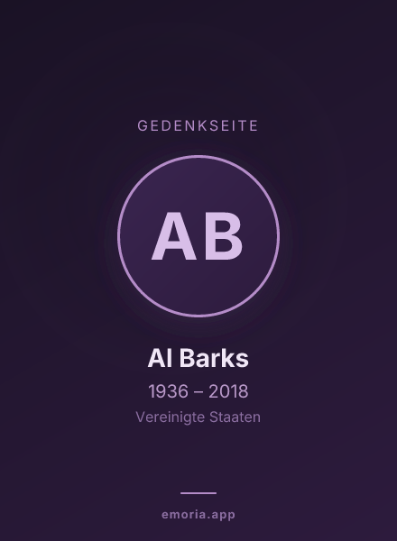 Gedenkportrait von Al Barks