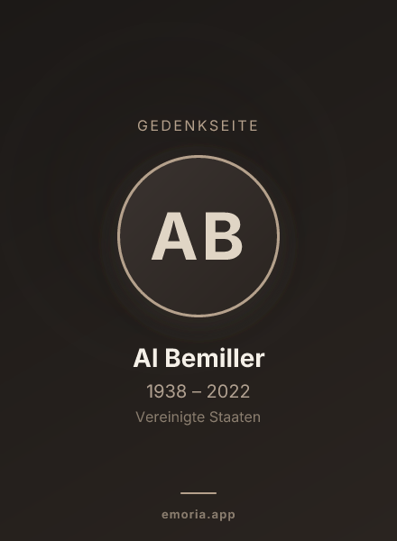 Gedenkportrait von Al Bemiller