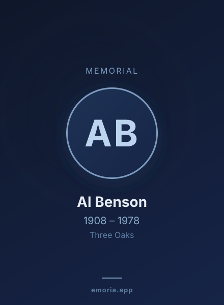 Memorial portrait of Al Benson