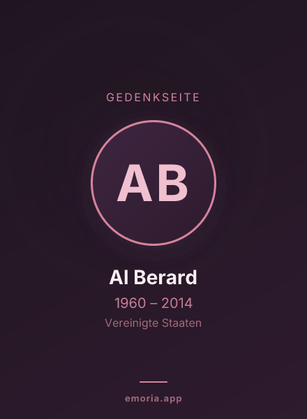 Gedenkportrait von Al Berard