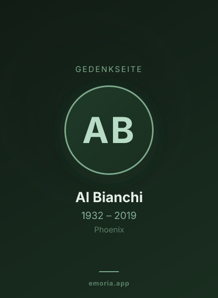 Gedenkportrait von Al Bianchi