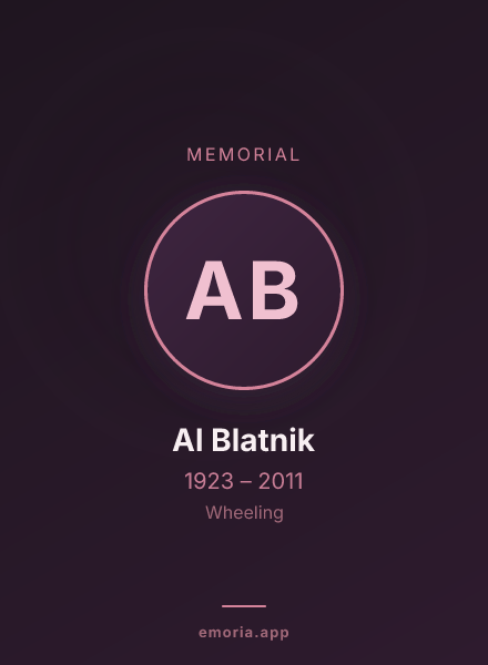 Memorial portrait of Al Blatnik