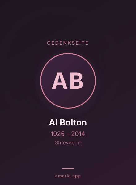 Gedenkportrait von Al Bolton