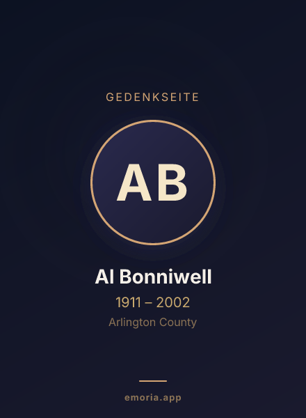 Gedenkportrait von Al Bonniwell