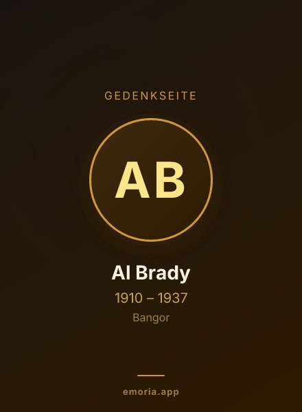 Gedenkportrait von Al Brady