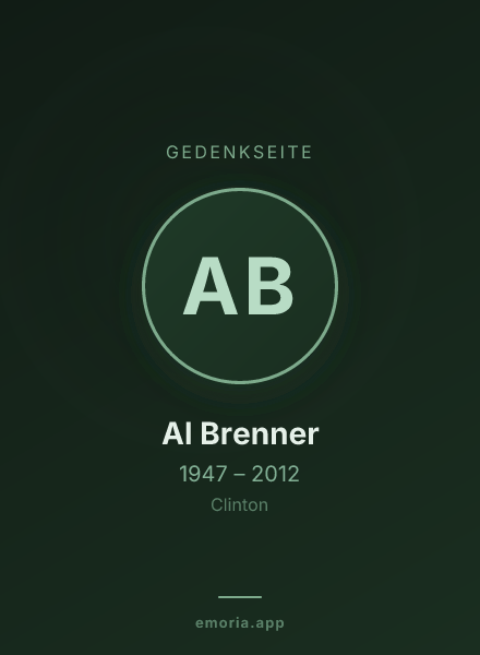 Gedenkportrait von Al Brenner