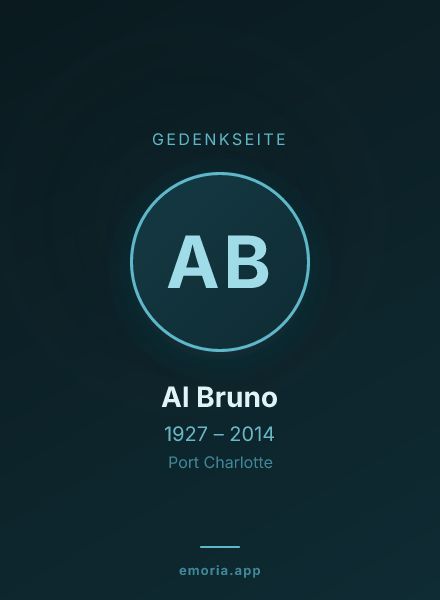 Gedenkportrait von Al Bruno