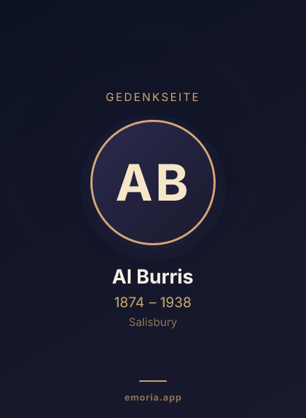 Gedenkportrait von Al Burris