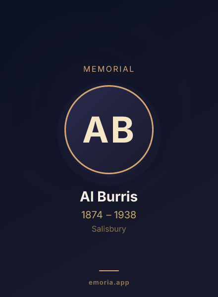 Memorial portrait of Al Burris