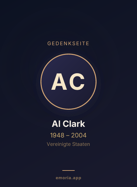 Gedenkportrait von Al Clark