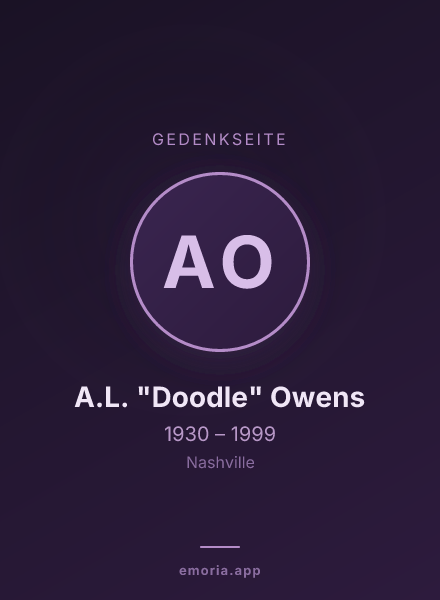 Gedenkportrait von A.L. "Doodle" Owens