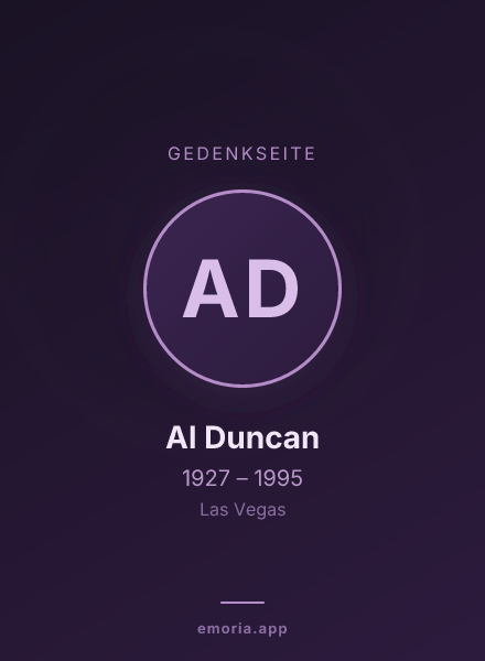 Gedenkportrait von Al Duncan