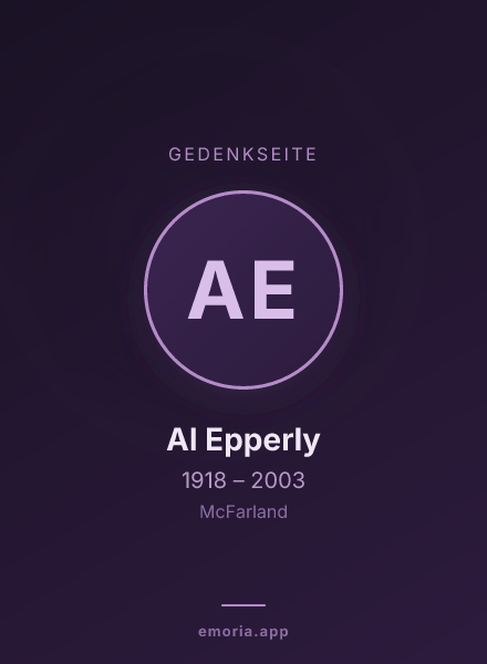 Gedenkportrait von Al Epperly