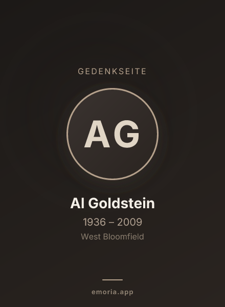 Gedenkportrait von Al Goldstein