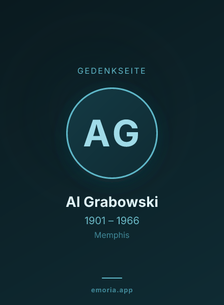 Gedenkportrait von Al Grabowski