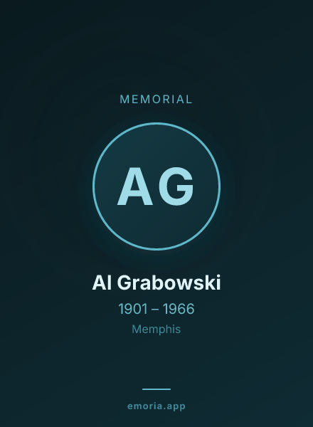 Memorial portrait of Al Grabowski