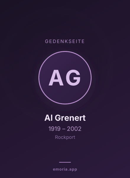 Gedenkportrait von Al Grenert