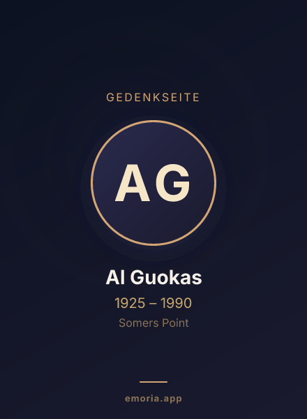 Gedenkportrait von Al Guokas