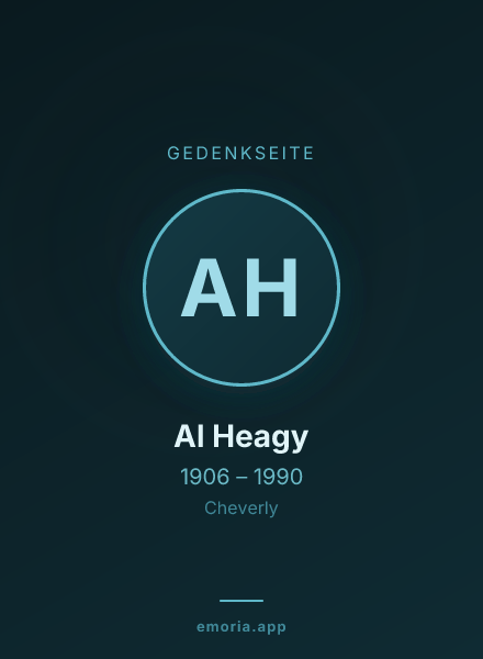 Gedenkportrait von Al Heagy