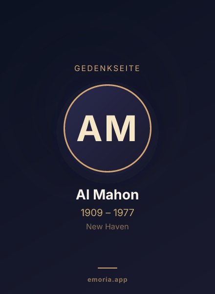 Gedenkportrait von Al Mahon