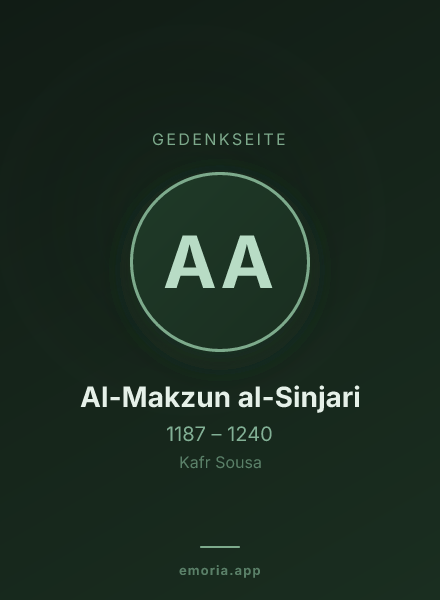 Gedenkportrait von Al-Makzun al-Sinjari