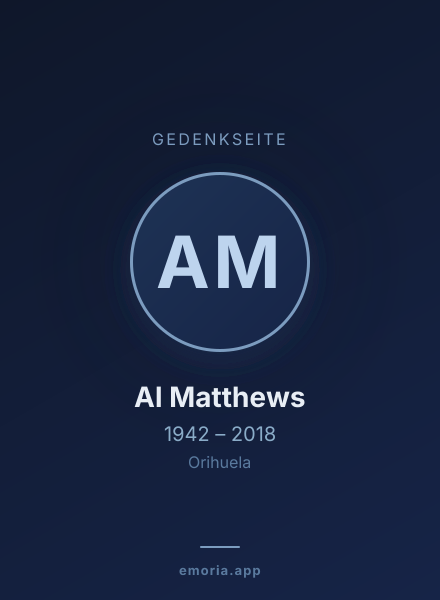 Gedenkportrait von Al Matthews