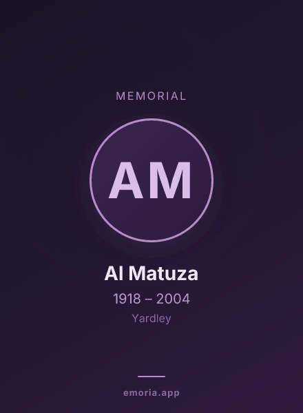 Memorial portrait of Al Matuza