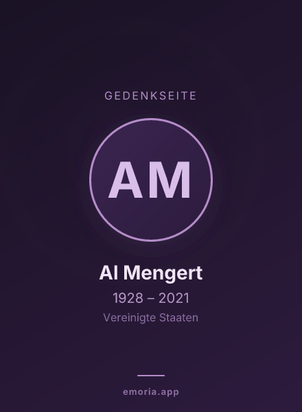 Gedenkportrait von Al Mengert
